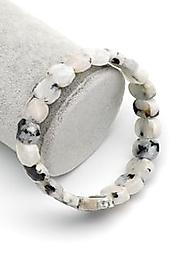 Ay Taşı Doğal Taş 9 x 14  mm Rolex Bileklik