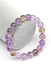 Ametrin Doğal Taş Bileklik 10 mm Küre