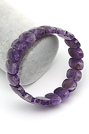 Ametist Doğal Taş Bileklik 10 x 20 mm Rolex Bileklik