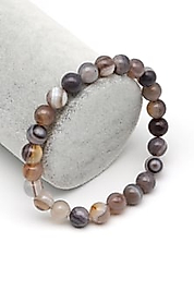 Botswana Akik Doğal Taş Bileklik 8 mm