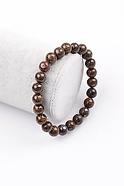 Bronzit Doğal Taş Bileklik 8 mm Küre