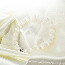 Selenit Doğal Taş Bileklik 8mm