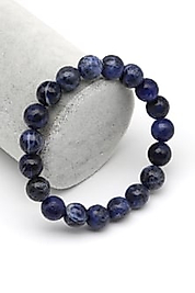 Sodalit Doğaltaş Bileklik 10 mm Fasetli Küre