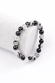 Rutil Kuvars Doğaltaş Bileklik 8 mm Küre