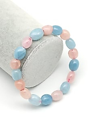 Akuamarin-Heliodor-Morganit Doğaltaş Bileklik