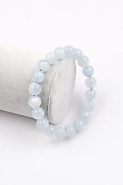 Akuamarin Doğal Taş Bileklik 10 mm