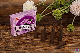 Sage Adaçayı Konik Tütsü