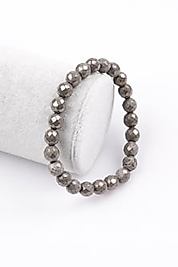 Pirit Doğaltaş Bileklik 8 mm Fasetli Küre