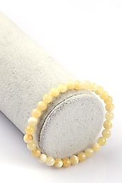 Aragonit Doğal Taş Bileklik 6 mm Küre