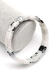 Ay Taşı Doğal Taş 9 x 12  mm Rolex Bileklik