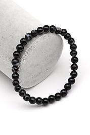 Göz Akik Doğal Taş Bileklik 6 mm Küre