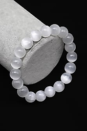 Selenit Doğaltaş Bileklik 10 mm Küre