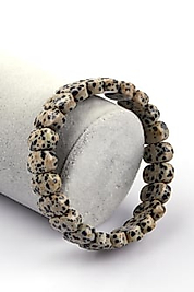 Dalmaçyalı Jasber Doğal Taş Bileklik 12 x 12 mm