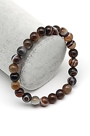 Madagaskar Akik Doğal Taş Bileklik 8 mm Küre