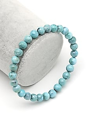 Larimar Doğal Taş Bileklik 7 mm Küre