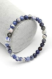 Sodalit Doğaltaş Bileklik 6 mm Küre