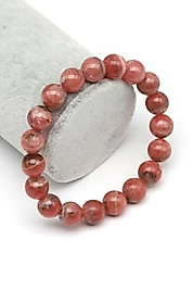 Rodokrozit Doğaltaş Bileklik 10 mm Küre