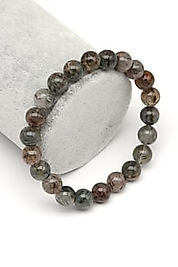 Rutil Kuvars Doğaltaş Bileklik 8 mm Küre