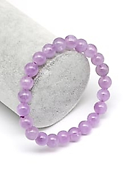 Lavander Ametist Doğal Taş Bileklik 8 mm Küre