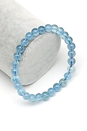 Akuamarin Doğal Taş Bileklik 6 mm