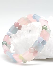 Akuamarin-Heliodor-Morganit Doğaltaş Rolex Bileklik