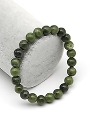 Kanada Yeşim Doğal Taş Bileklik 8 mm Küre