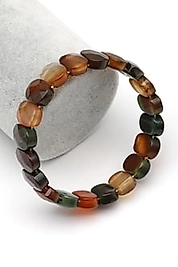 Akik Doğal Taş Bileklik  10 x 14 Roleks Bileklik