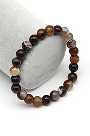 Madagaskar Akik Doğal Taş Bileklik 8 mm Küre