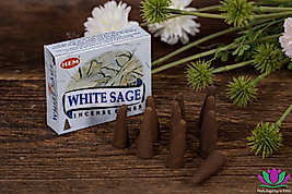 Hem Whıte Sage Konik Tütsü