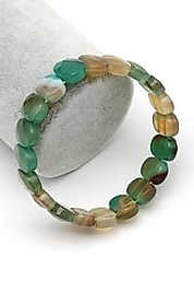 Akik Doğal Taş Bileklik  10 x 14 Roleks Bileklik