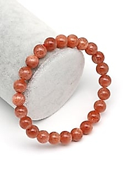 Güneş Taşı Doğal Taş Bileklik 8 mm Küre