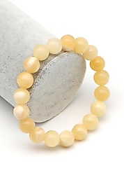 Kalsit Doğal Taş Bileklik 10 mm Küre