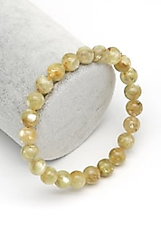 Sarı Lepidolit Doğaltaş Bileklik 8 mm Küre