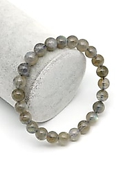 Labradorit Doğal Taş Bileklik 8 mm Küre