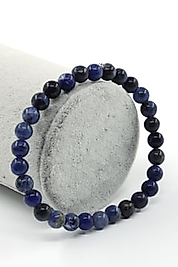 Sodalit Doğaltaş Bileklik 6 mm Küre