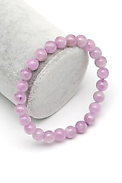 Kunzit Doğal Taş Bileklik 7 mm Küre