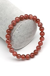 Rodokrozit Doğaltaş Bileklik 7 mm Küre