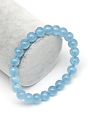 Akuamarin Doğal Taş Bileklik 8mm