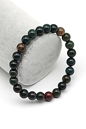 Kan Taşı Doğal Taş Bileklik 8 mm Küre