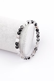 Rutil Kuvars Doğaltaş Bileklik 6 mm Küre