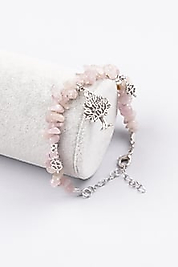 Kunzit Doğal Taş Bileklik Kırık Taş