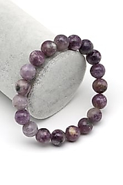 Lepidolit Doğal Taş Bileklik 10 mm Küre