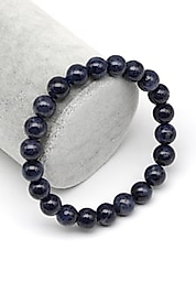 Safir Doğaltaş Bileklik 8 mm Küre